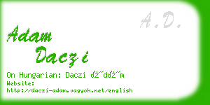 adam daczi business card